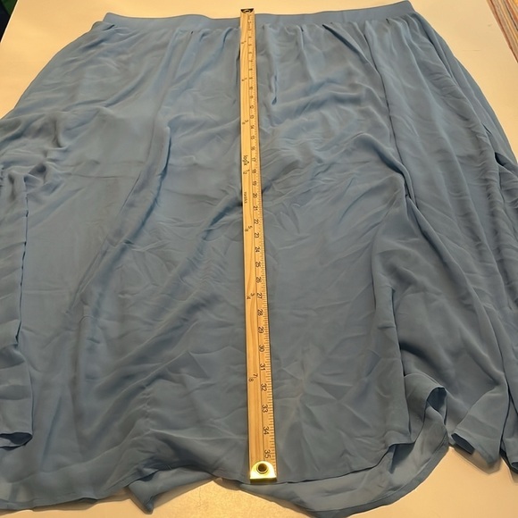 NWT Torrid Maxi Chiffon Undershort Skirt Blissful Blue Torrid Size 4X - Picture 5 of 13